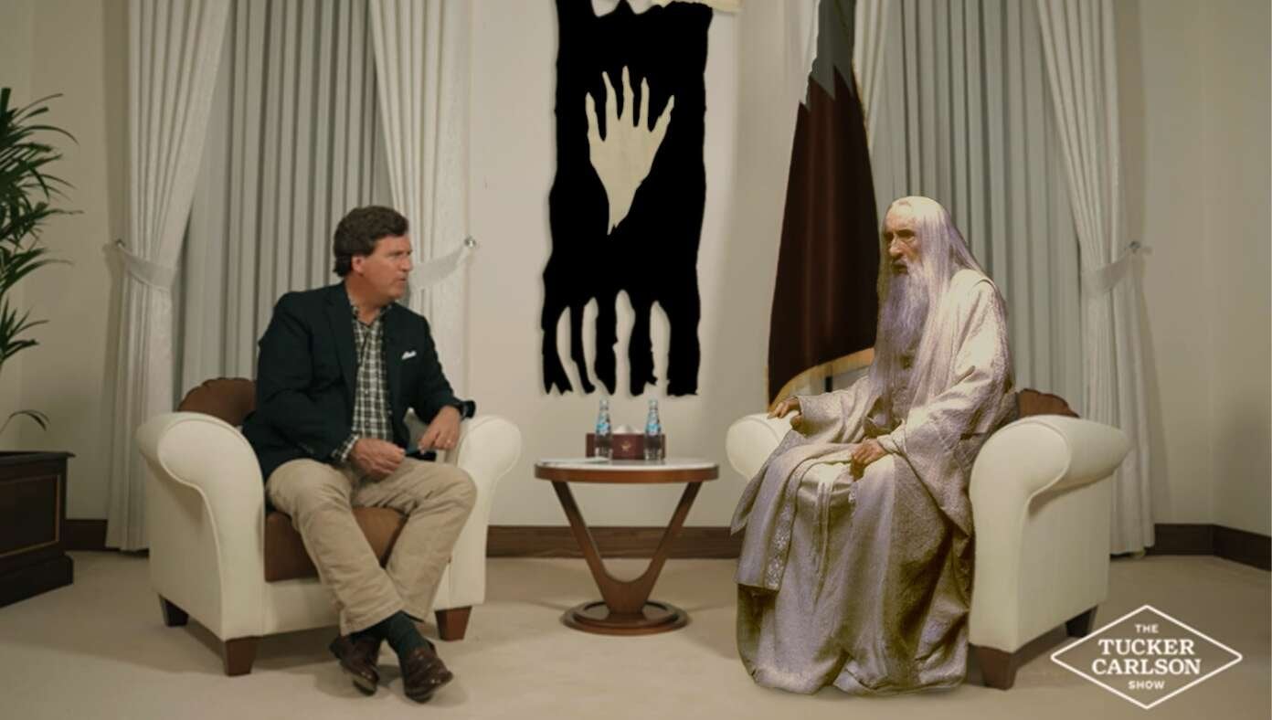 Saruman Rohan Tucker Interviews Saruman To Talk About Rohan’s Warmongering - Peter Theil